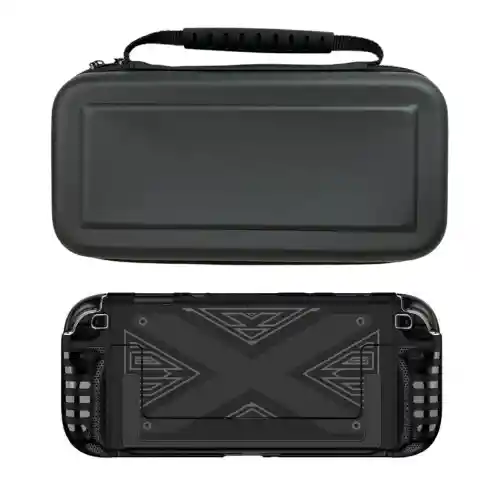 Estuche Liso + Acrilico Negro Compatible Con Switch 2