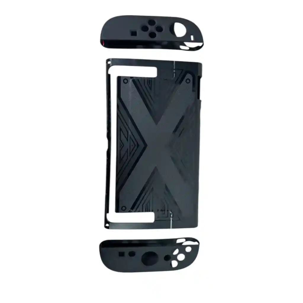 Estuche Liso + Acrilico Negro Compatible Con Switch 2