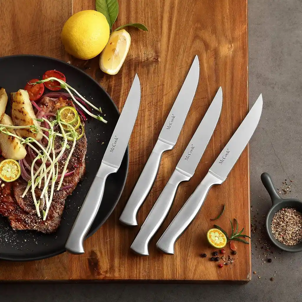 Cuchillos De Cocina Profesional Acero Inoxidable Afilador