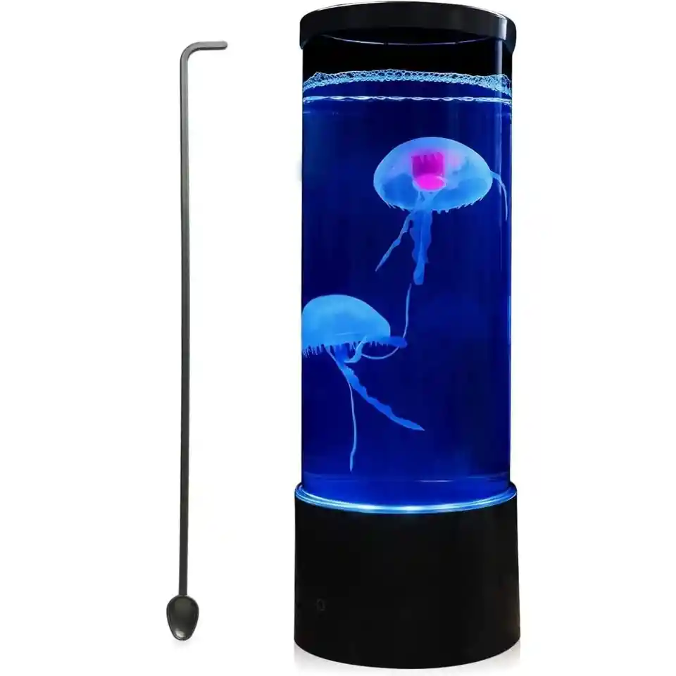 Lampara Decorativa Medusas Con Movimiento Luz Led Grande