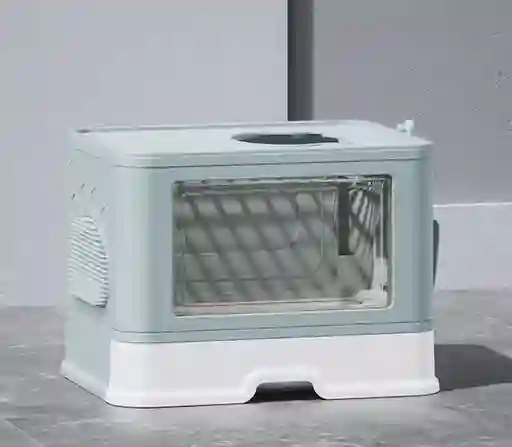 Arenera Plegable Con Rascador Pr28d Azul