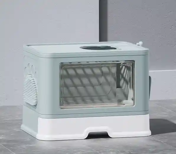 Arenera Plegable Con Rascador Pr28d Azul