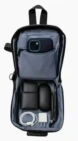 Bolso Antirrobo Multifuncional Con Candado De Seguridad Diseño Moderno (negro)