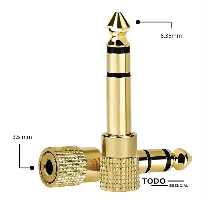 Adaptador Convertidor De Audio Jack 3.5mm A 6.5mm