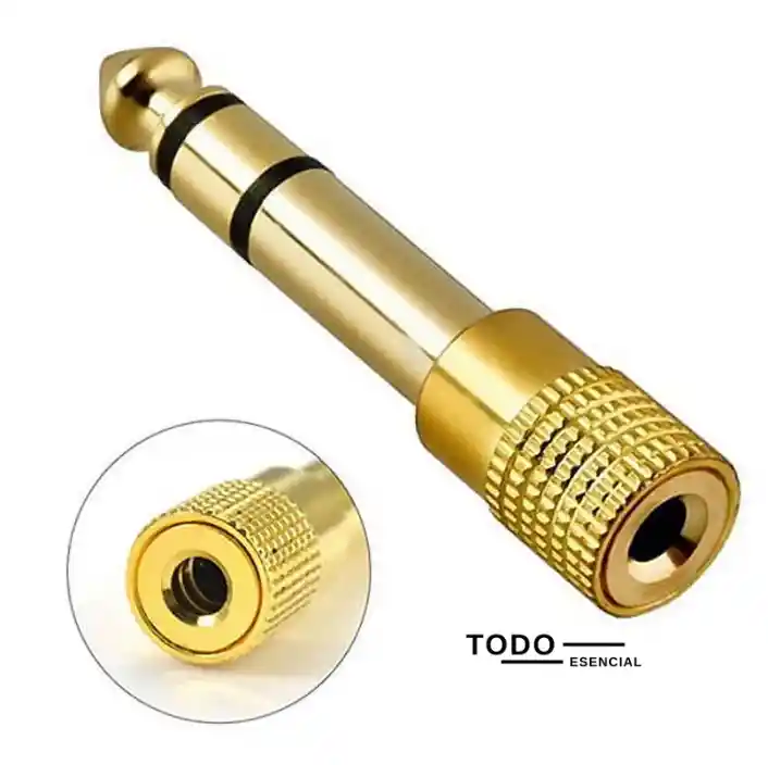 Adaptador Convertidor De Audio Jack 3.5mm A 6.5mm