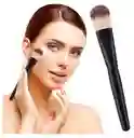 Brocha De Maquillaje Para Base Líquida Con Mango De Madera