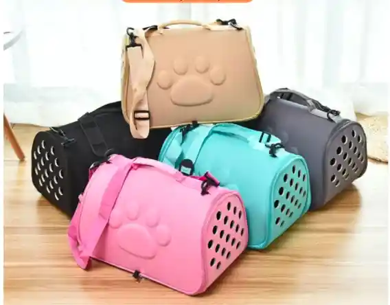Bolso Plegable Huellita Pb21 S Aguamarina