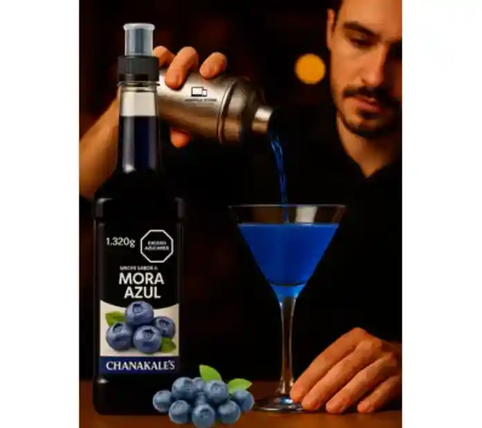 Sirope Chanakales Sabor Mora Azul 1320 G