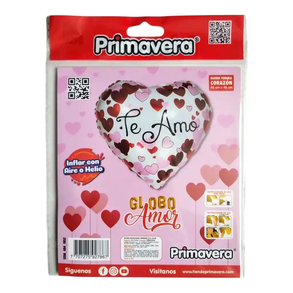 Bombas/globos En Forma De Corazón Primavera