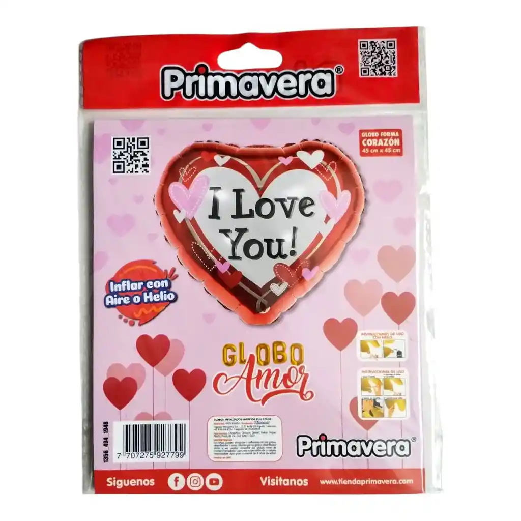 Bombas/globos En Forma De Corazón Primavera