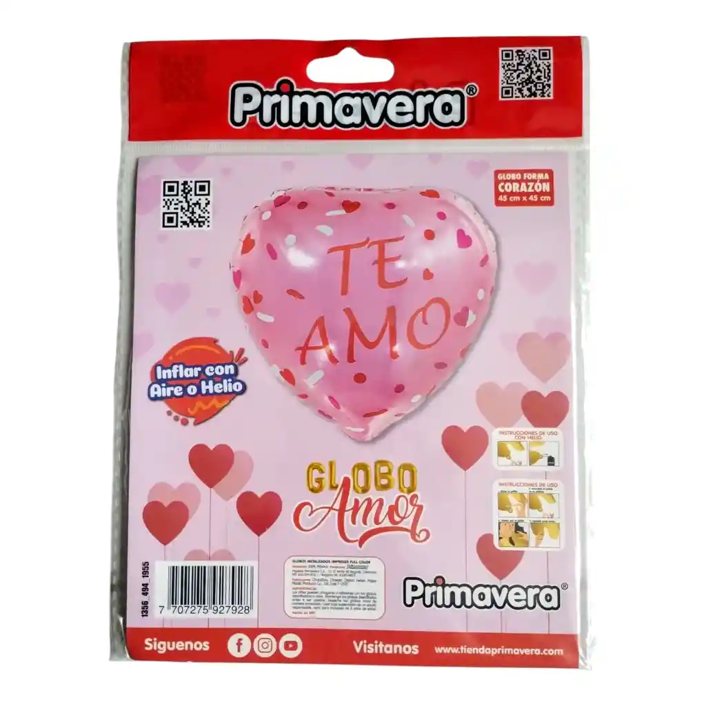 Bombas/globos En Forma De Corazón Primavera