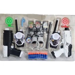 Juguete Walkie Talkies Boquitoqui Set Pistola Lanza Dardo
