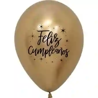 Globo R12 Color Dorado X12und