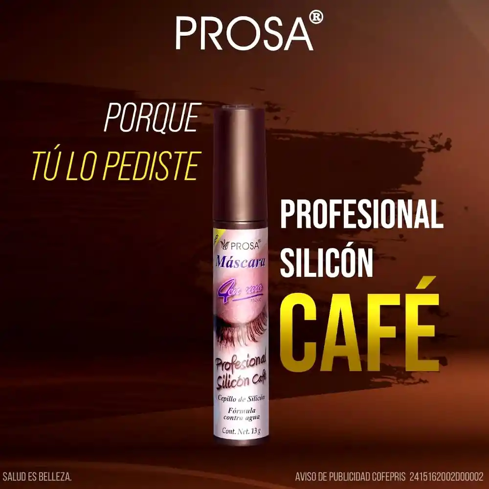 Pestañina Prosa Profesional Silicon Café 13 G