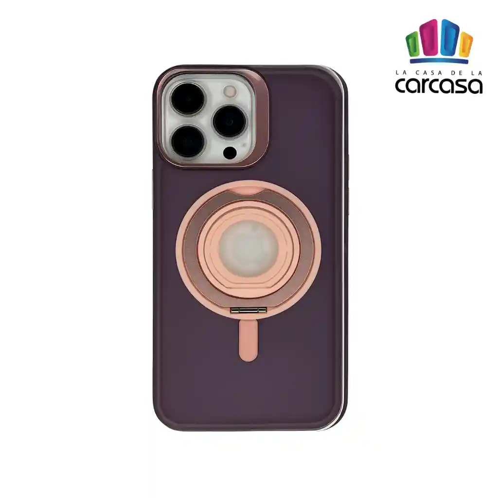 Estuche Magsafe Para Iphone 15 Pro Max Mate 360 (rosa)