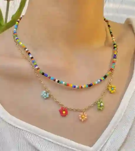 Collar Dúo Floral