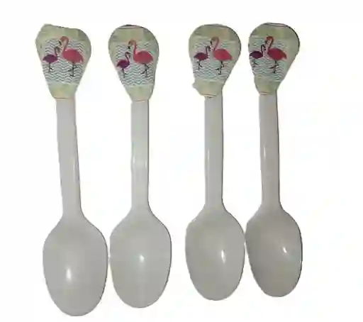 Cucharas Desechables Fiesta X20 Flamencos