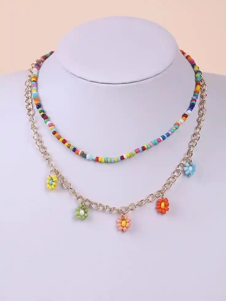 Collar Dúo Floral