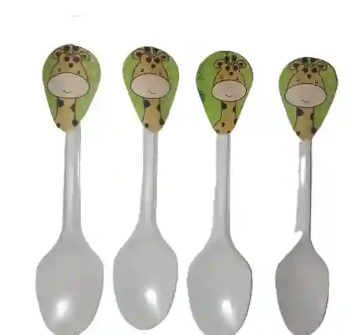 Cucharas Desechables Fiesta X20 Jirafa