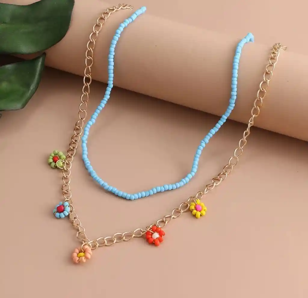 Collar Dúo Floral
