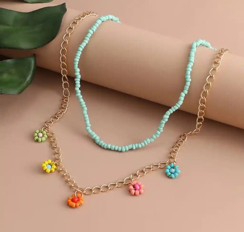 Collar Dúo Floral