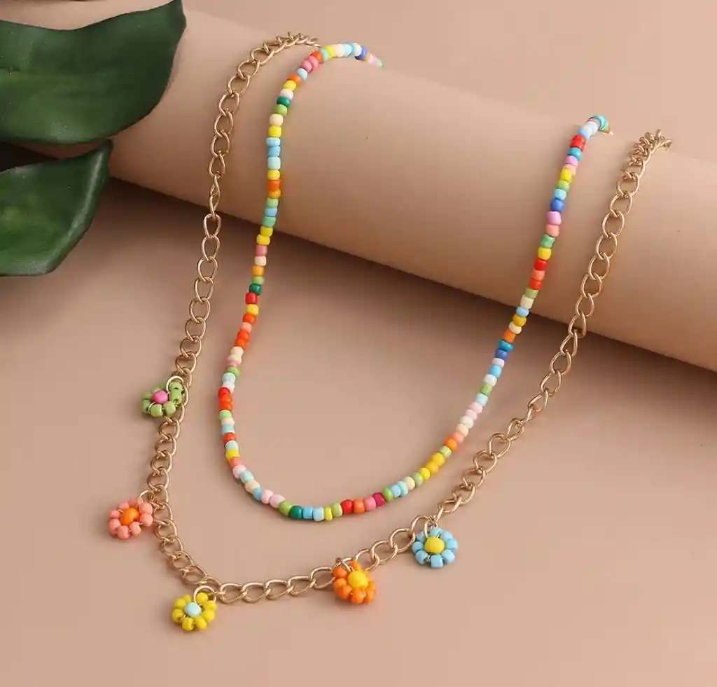 Collar Dúo Floral