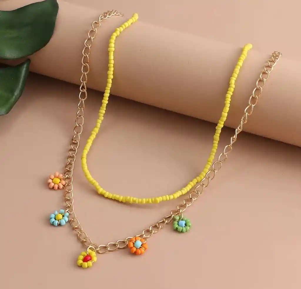 Collar Dúo Floral