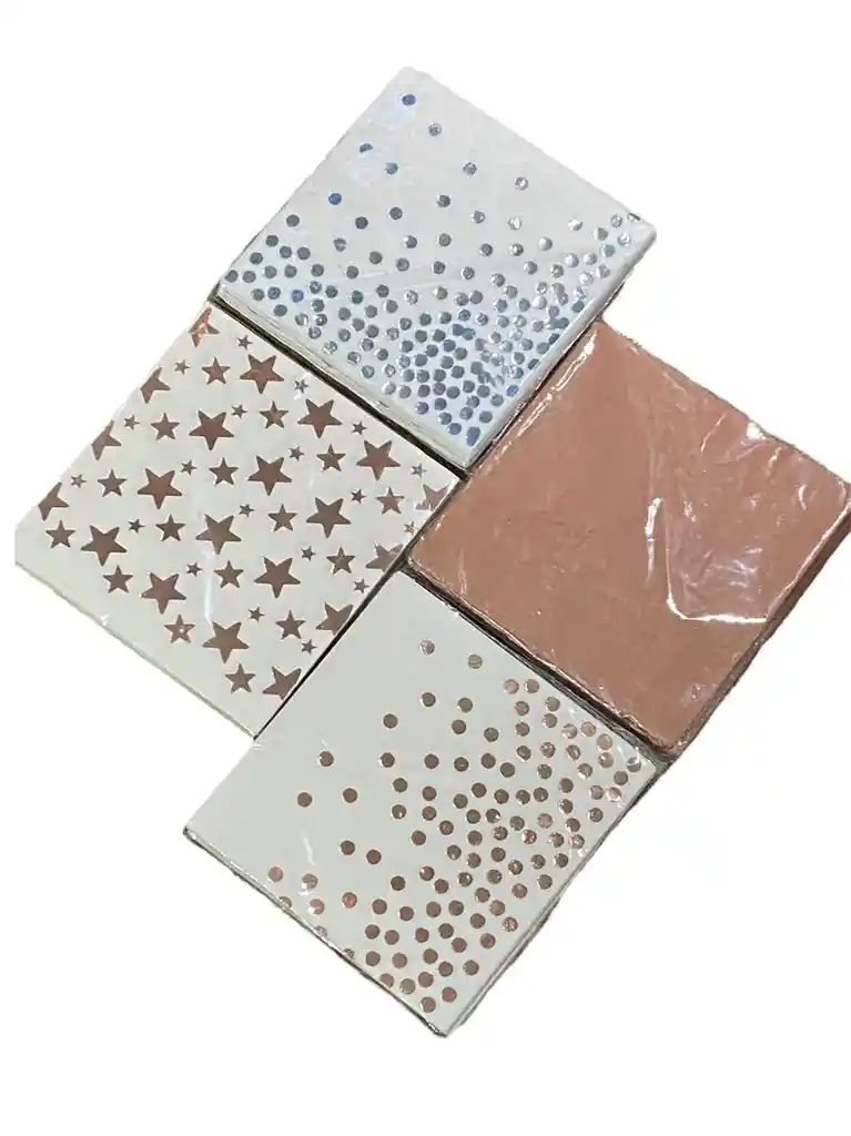 Servilletas Oro Rosa , Servilletas Blanca Y Oro Rosa