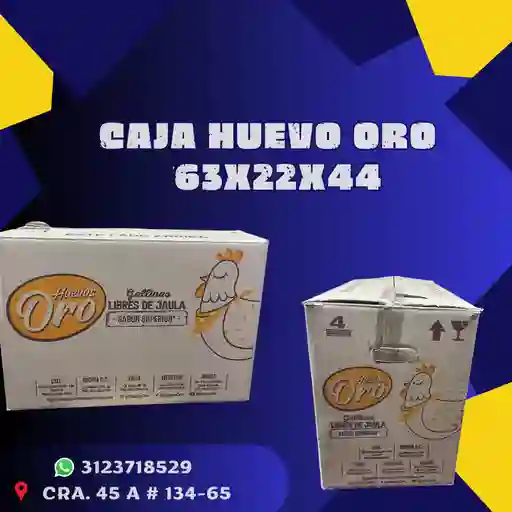 Caja Huevo Oro 63x22x44