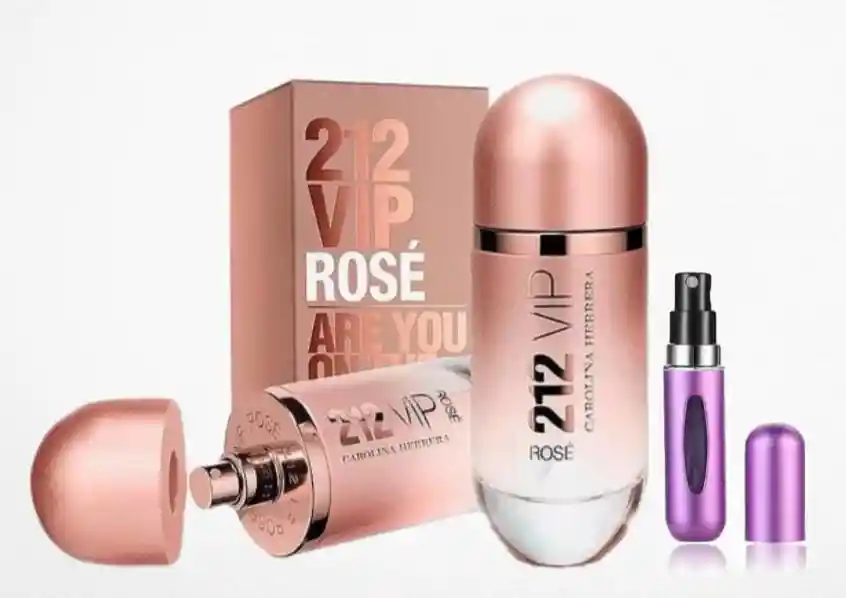 212 Vip Rosé 1.1 + Perfumero | Fragancia Para Dama Floral Frutal Amaderada