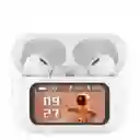 Audifonos Bluetooth Con Pantalla Tactil Modelo V10pro Anc/blanco