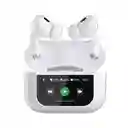 Audifonos Bluetooth Con Pantalla Tactil Modelo V10pro Anc/blanco