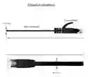 Cable De Red Ethernet Plano Cat6 Lan De 20m Negro