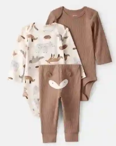 Conjunto 3 Piezas Bebé Carters Talla 6 Meses