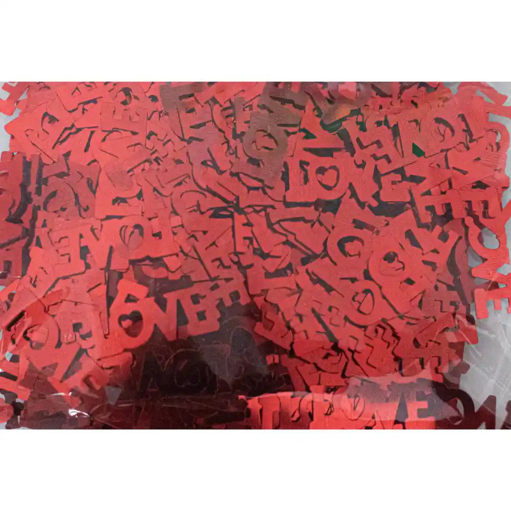Confeti De Mesa Love Rojo