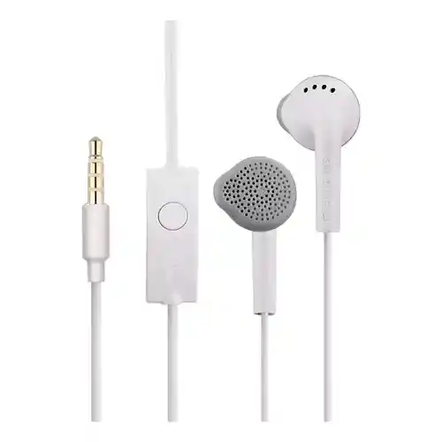 Audifonos - Manos Libres Blancos Tipo Samsung Entrada Jack