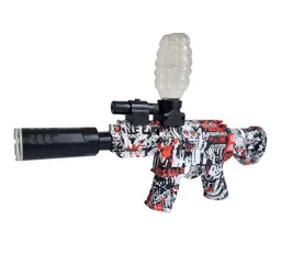 Pistola Ametralladora Lanza Dardos Nerf + Hidrogel Con Gafas