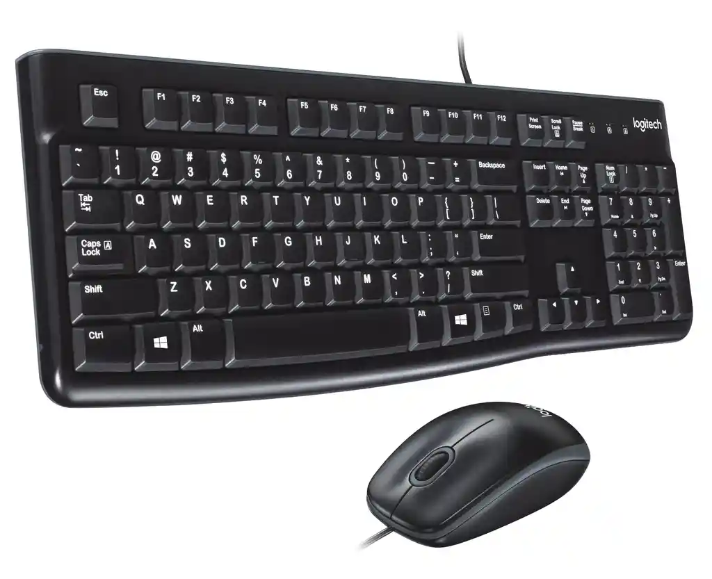 Combo Alambrico Teclado Y Mouse Logitech Mk120