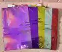 Bolsa Regalo Metalizada Holograma Talla L (( 26*41*7 )) Colores De Dama Cod.1895