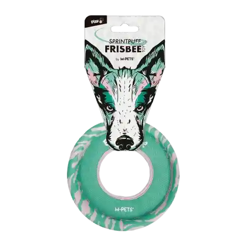 Juguete Frisbee Sprintpuff Rosa Y Verde Para Perro