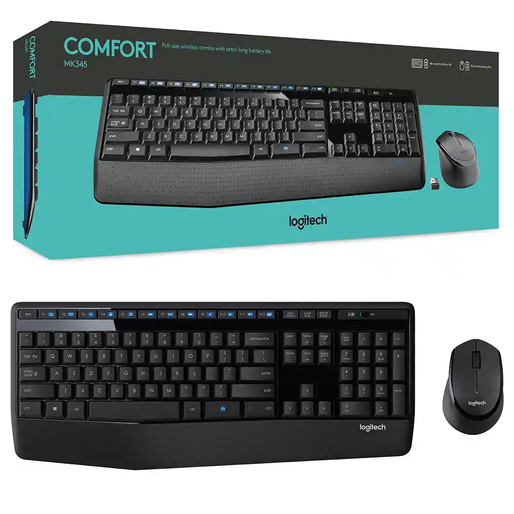 Combo Inalambrico Teclado Y Mouse Logitech Mk345