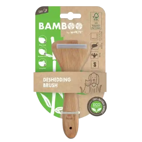 Cepillo Deslanador De Bambú Para Perro