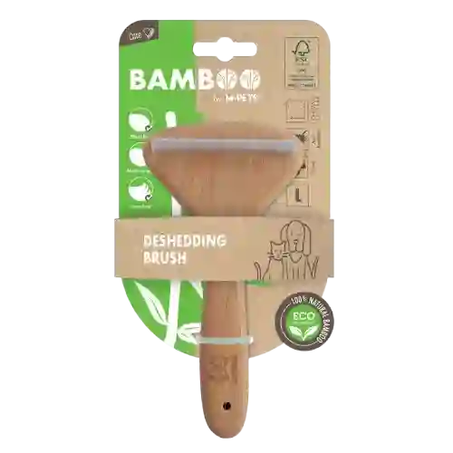 Cepillo Deslanador De Bambú Para Perro