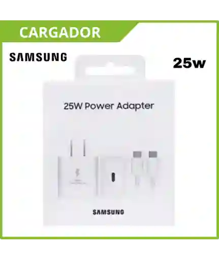 Cargador Samsung Tipo C 25w Carga Rapida