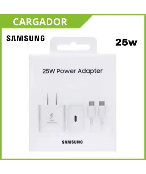 Cargador Samsung Tipo C 25w Carga Rapida