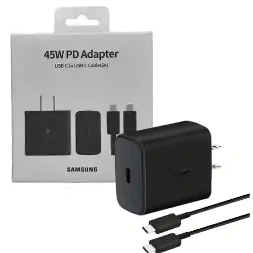Cargador Samsung Tipo C 45w Carga Ultra Rapida