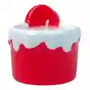 Adorno Santa Santini Con Luz 6x5cm Rojo Ceramica