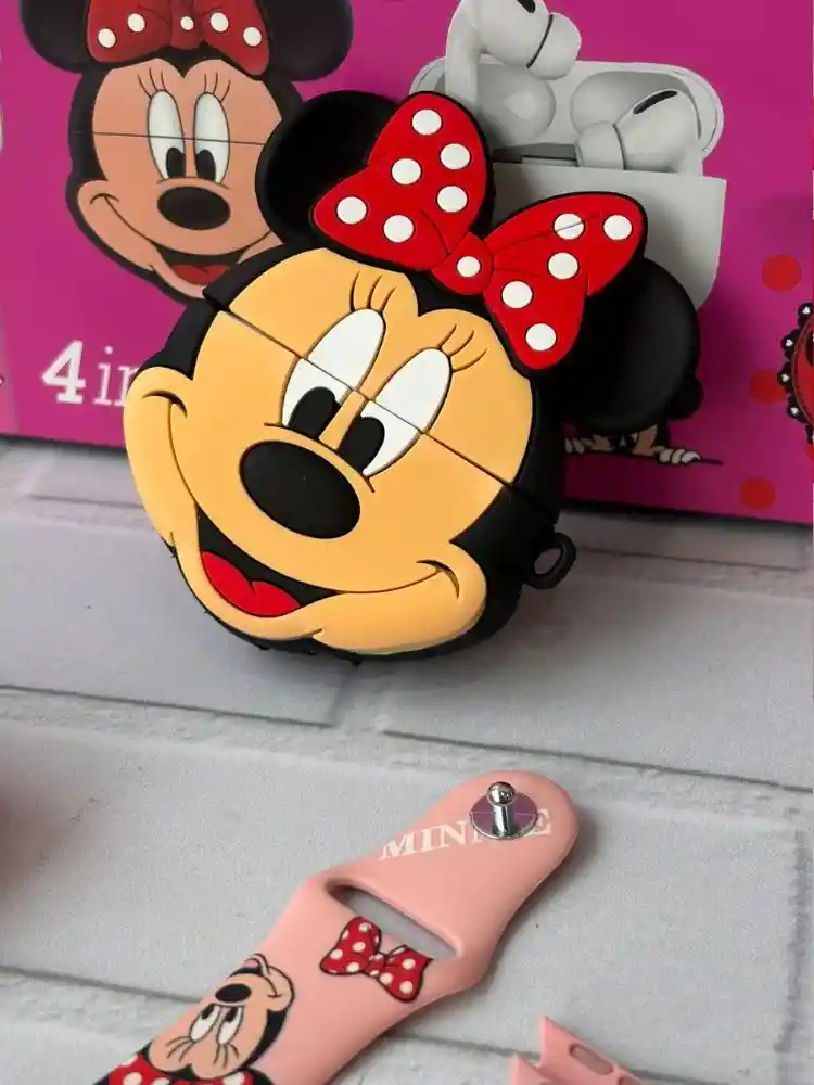 Combo Reloj + Mini Consola + Audífonos Inalámbricos Para Niños