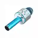 Micrófono Portátil Parlante Karaoke Bluetooth Parlantes Voz Azul