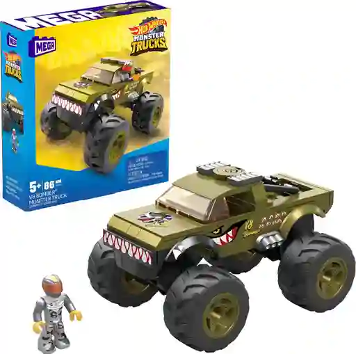 Set De Mega Hot Wheels Monster Truck V8 Bomber De Mattel
